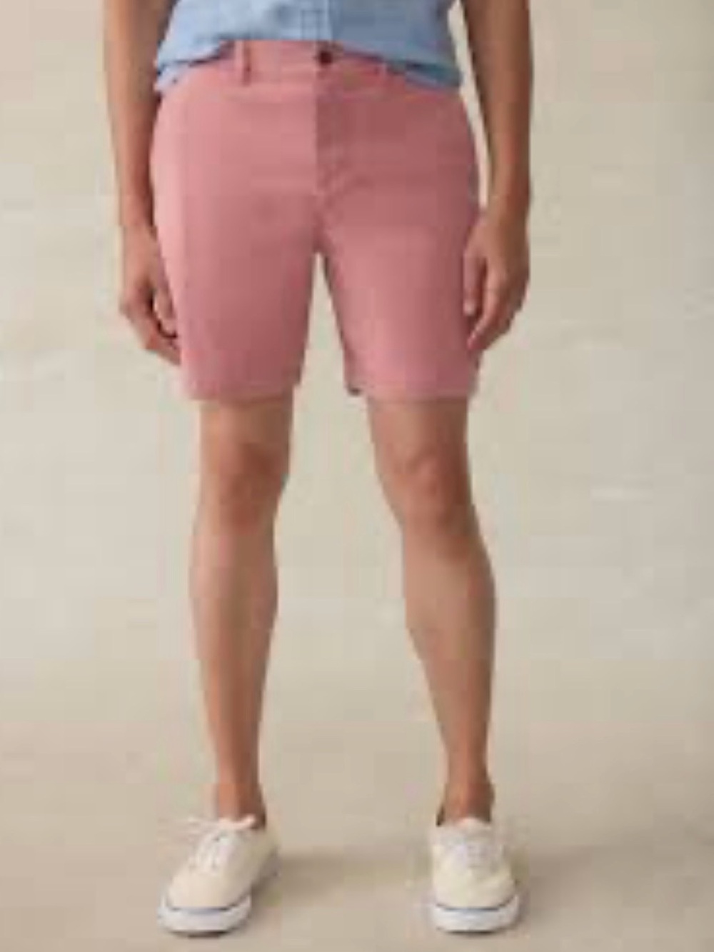 Faherty Brand Coastline Chino Shorts Faded Flag 32” Flat Front